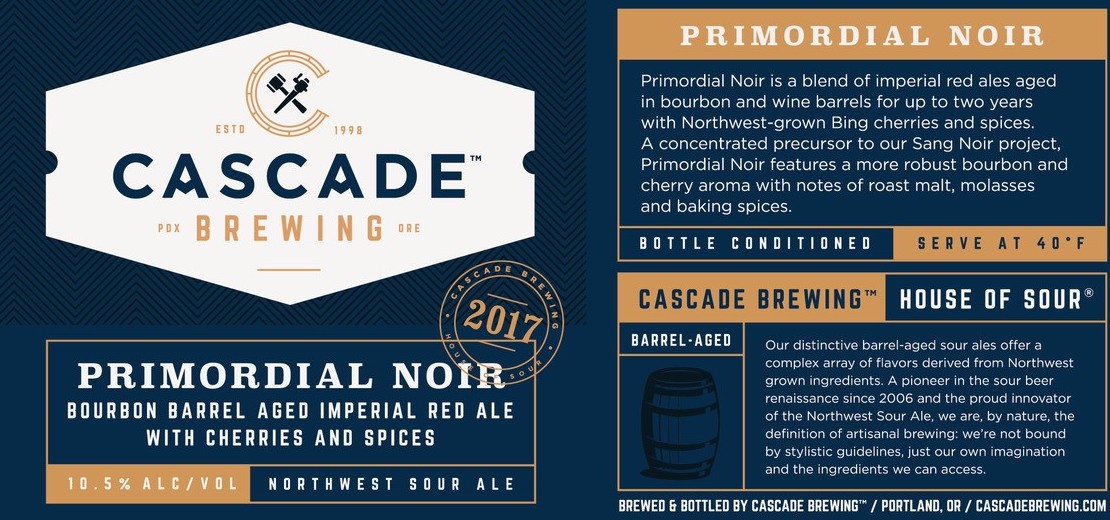 Cascade Brewing Introduces Primordial Noir to its Bottle Lineup