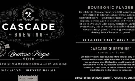 Cascade Brewing to Celebrate 20th Anniversary with Exclusive Bourbonic Plague Bottle Release