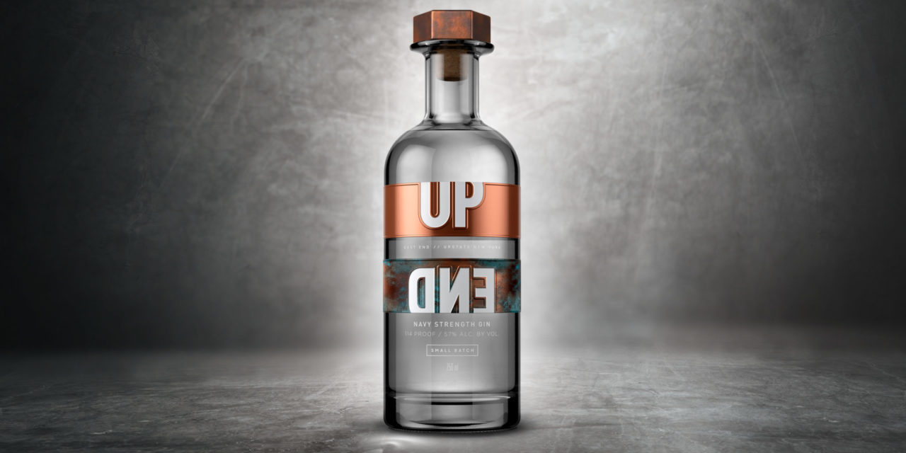 UPEND gin launches with design by Nude Brand Creation