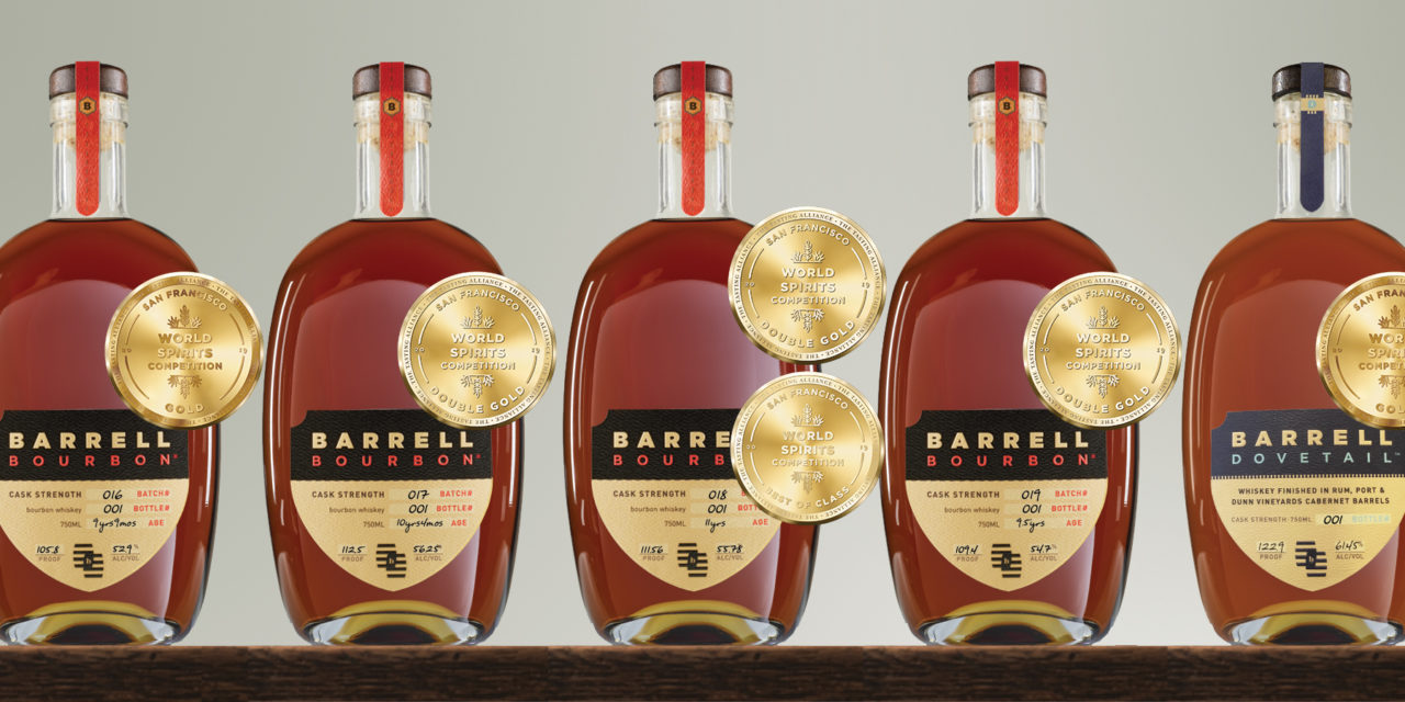 Barrell Craft Spirits Wins Double Gold Medals Once Again at the San Francisco World Spirits Competition