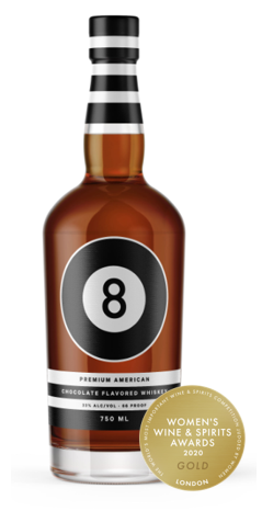 8-Ball Premium Chocolate Whiskey Wins Gold Medal at 2020 Women’s Wine and Spirits Awards