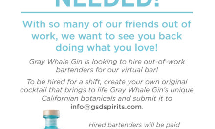 Gray Whale Gin launches Virtual Bar to “hire” out-of-work bartenders