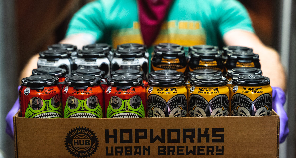 Local B Corp collaboration between Hopworks and Looptworks Foundation turns beer into masks for Central City Concern