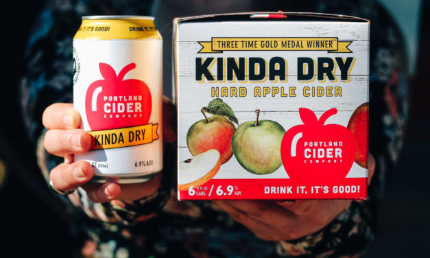 Portland Cider Co.’s best-selling Kinda Dry cider is now available in 12-ounce six-pack cans