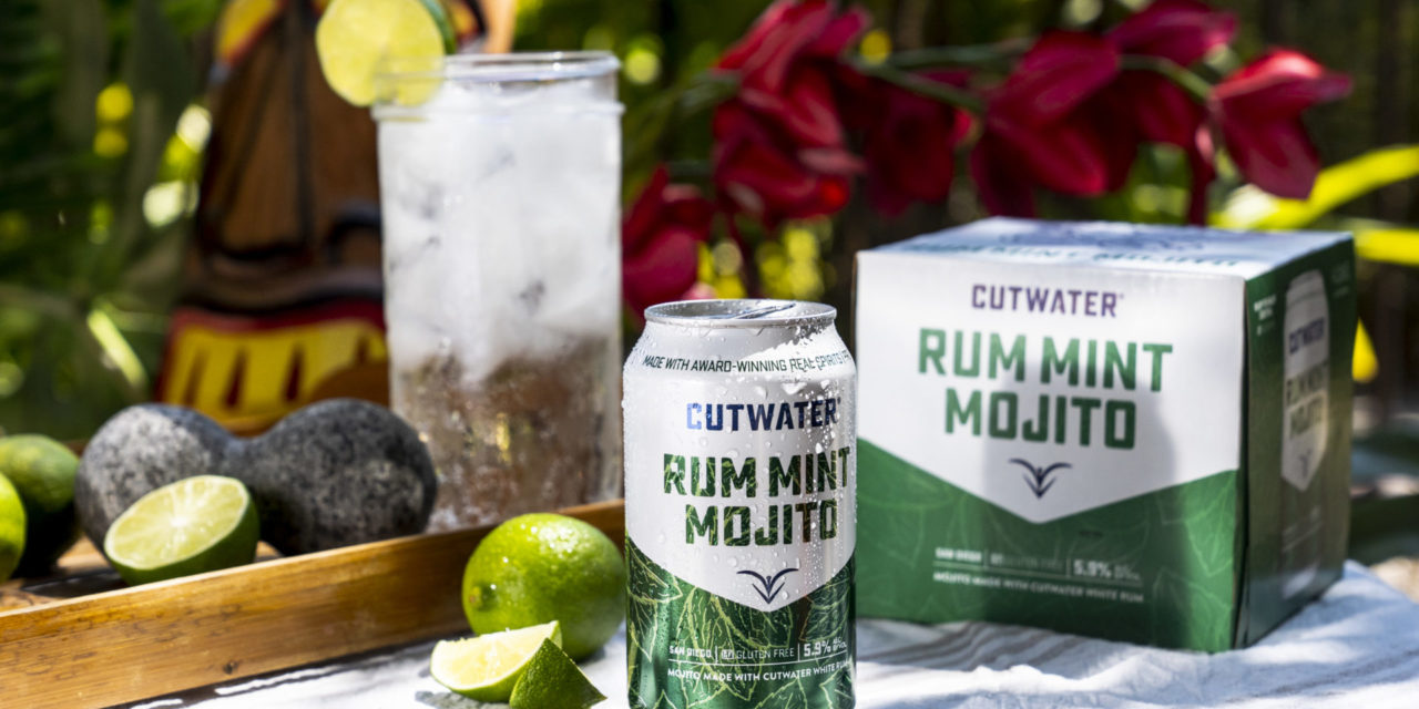 INTRODUCING CUTWATER SPIRITS NEW READY-TO-ENJOY RUM MINT MOJITO CANNED COCKTAILS