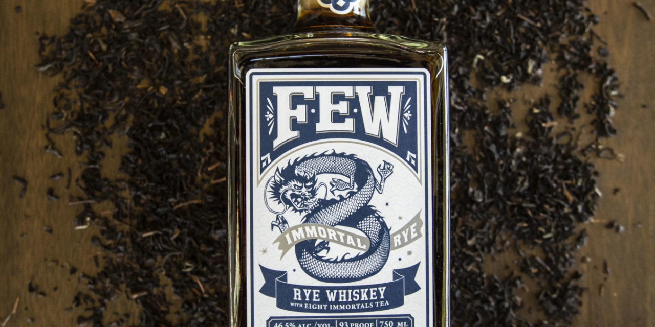 FEW SPIRITS INTRODUCES FEW IMMORTAL RYE, CASK-STRENGTH FEW STRAIGHT RYE WHISKEY PROOFED TO BOTTLING STRENGTH WITH COLD-EXTRACTED “8 IMMORTALS” TEA