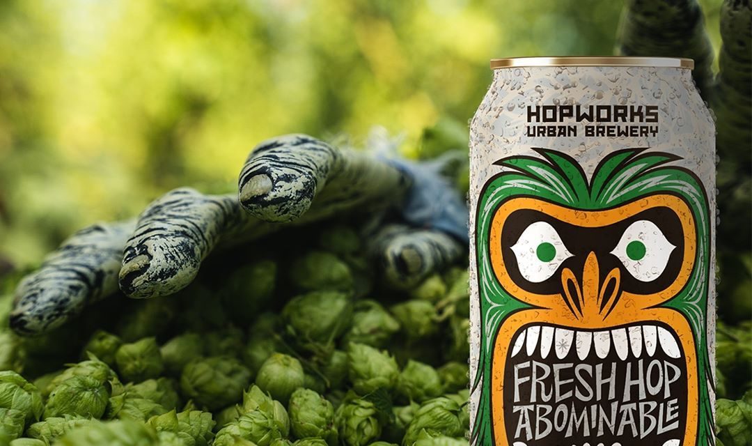 Hopworks releases Fresh Hop Abominable Winter Ale plus two other Fresh Hop Beers with local, Salmon-Safe Goschie Farms Hops
